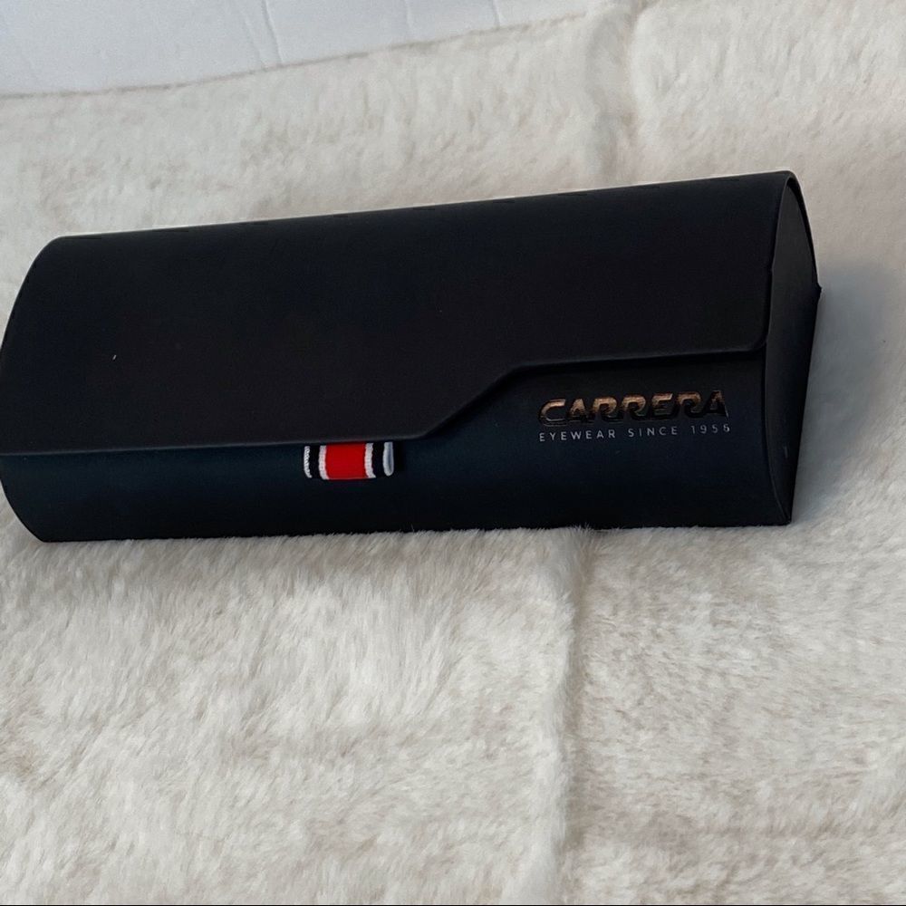Carrera Black Flip Top Eye Glass Case